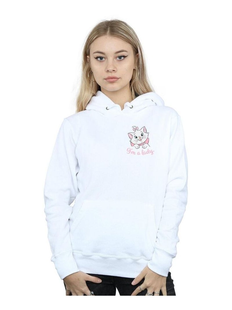 Disney - Sweat à capuche ARISTOCATS I'M A LADY Blanc - Kiabi