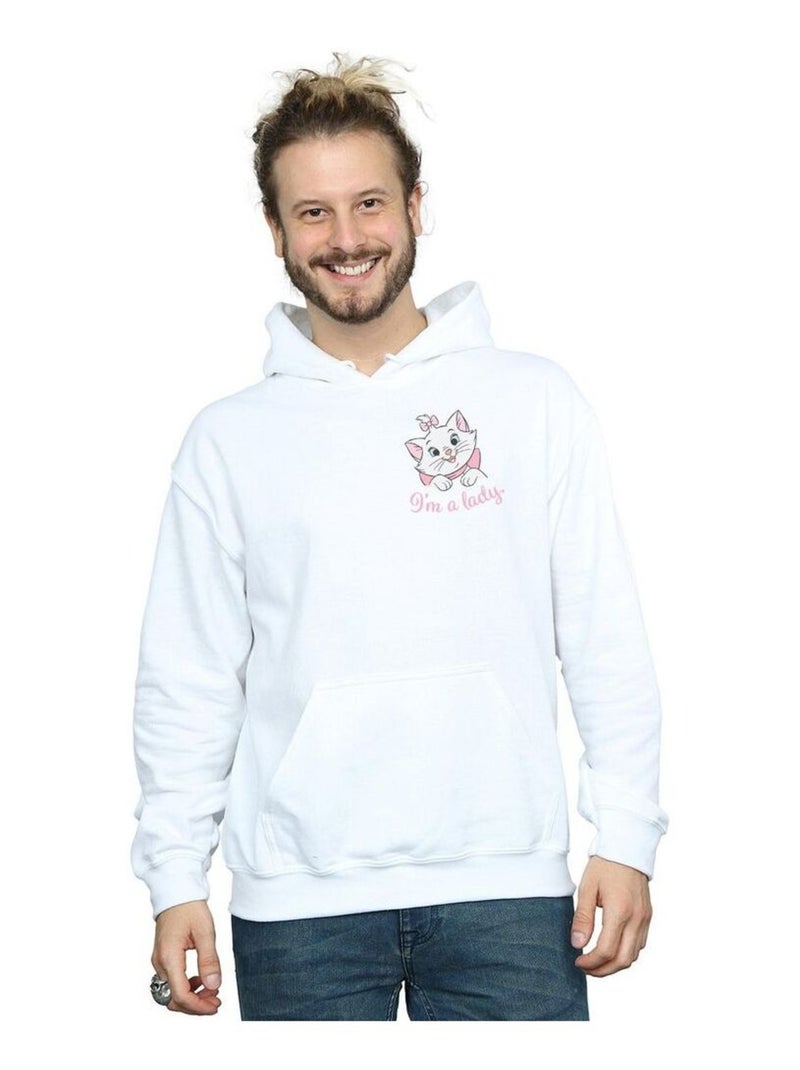 Disney - Sweat à capuche ARISTOCATS I'M A LADY Blanc - Kiabi