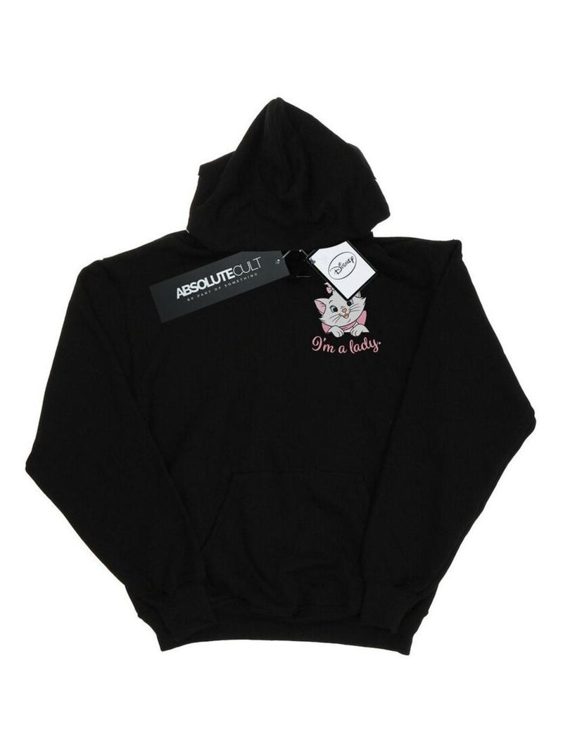 Disney - Sweat à capuche ARISTOCATS I'M A LADY Noir - Kiabi