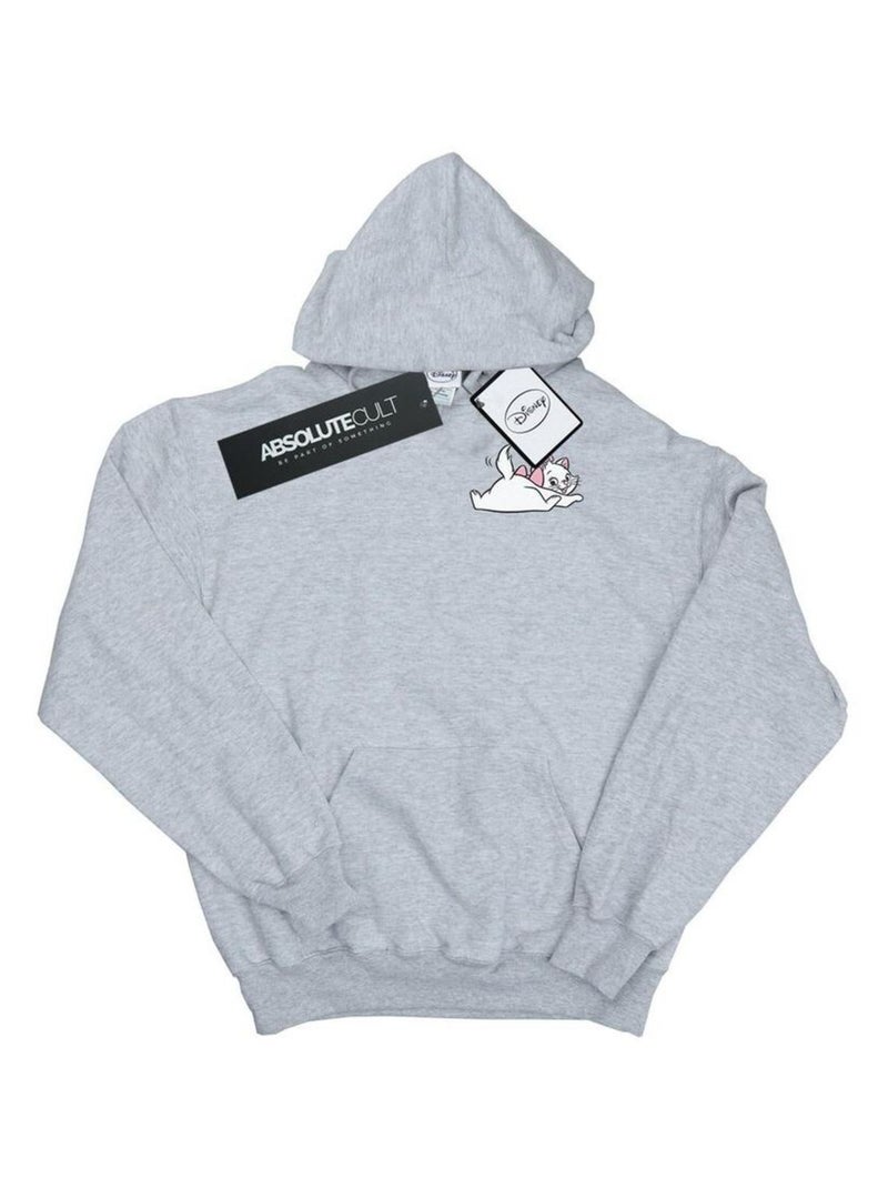Disney - Sweat à capuche ARISTOCATS SWEET Gris chiné - Kiabi