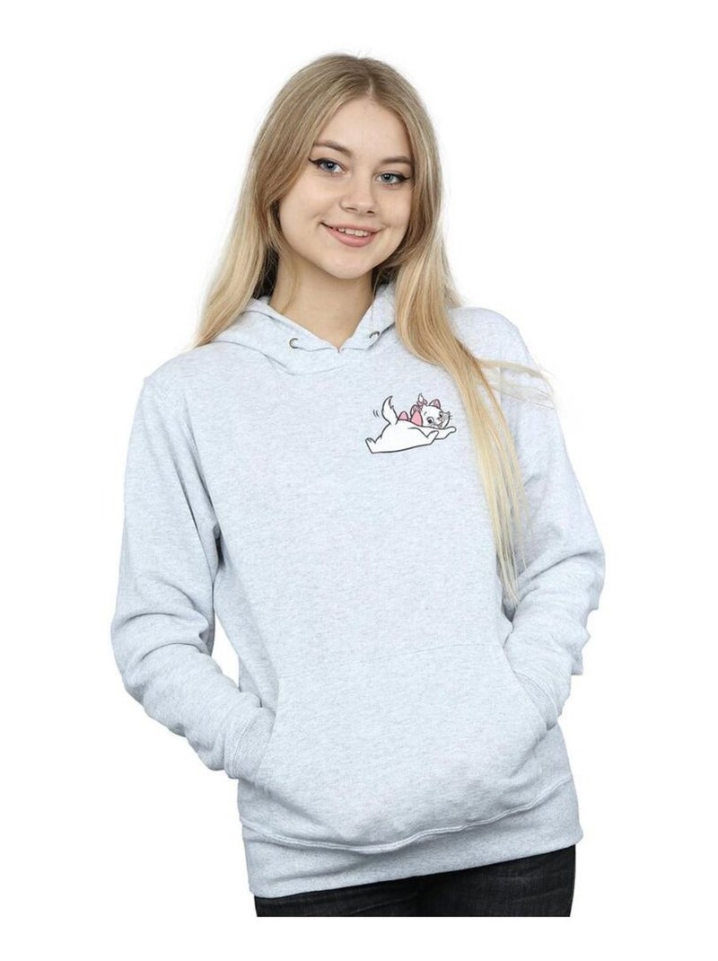 Disney - Sweat à capuche ARISTOCATS SWEET Gris chiné - Kiabi