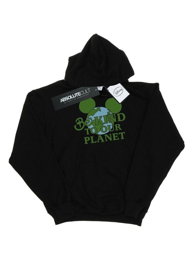 Disney - Sweat à capuche BE KIND Noir - Kiabi
