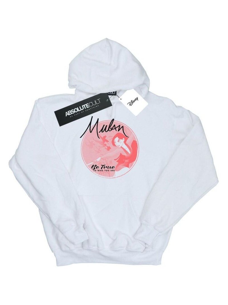 Disney - Sweat à capuche BE TRUE Blanc - Kiabi