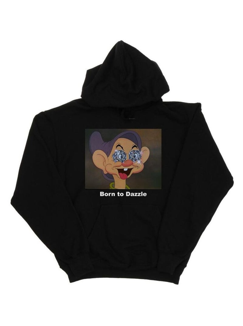 Disney - Sweat à capuche BORN TO DAZZLE Noir - Kiabi