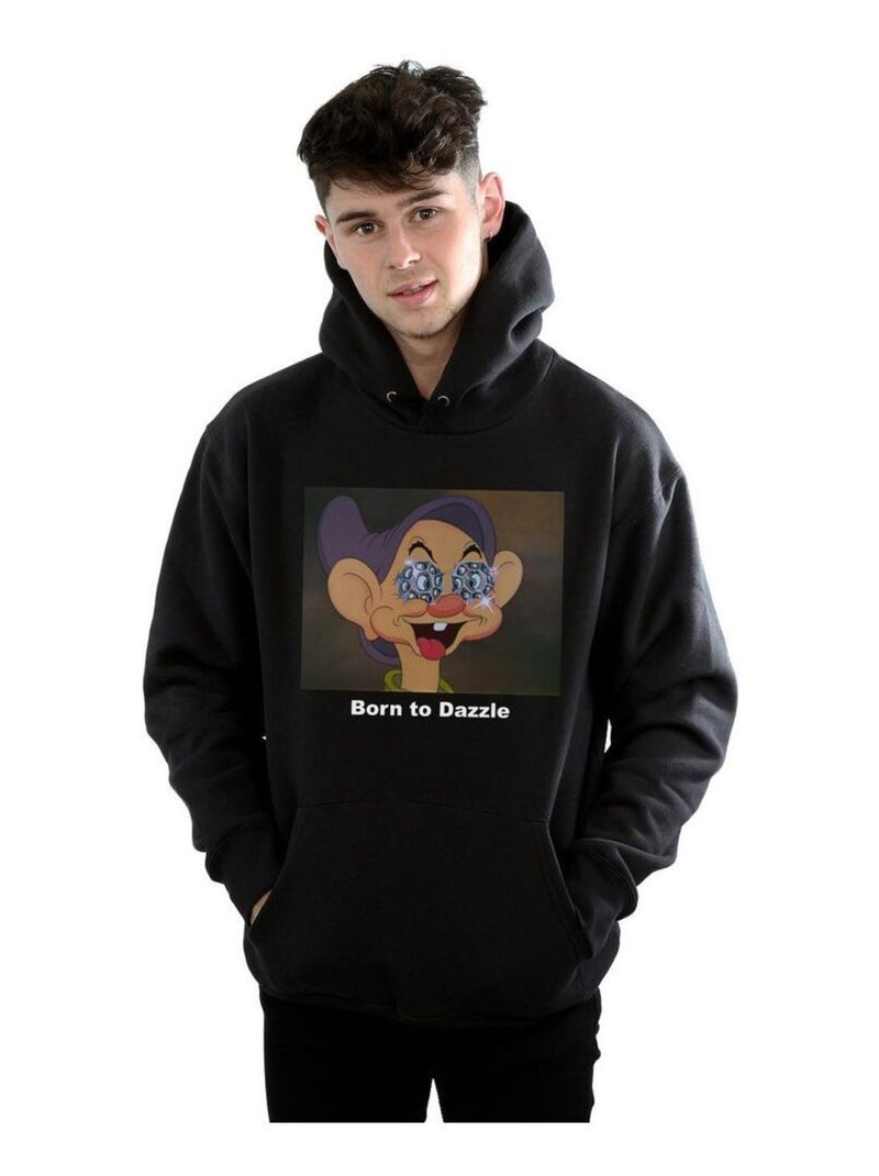 Disney - Sweat à capuche BORN TO DAZZLE Noir - Kiabi