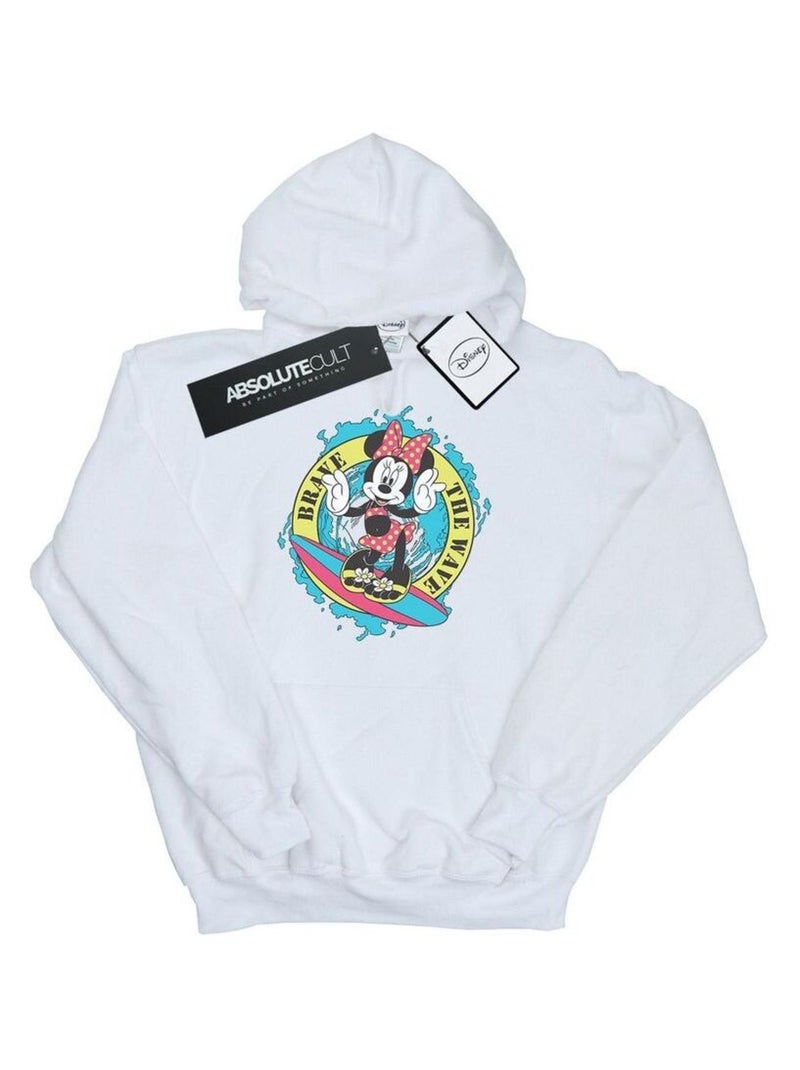 Disney - Sweat à capuche BRAVE THE WAVE Blanc - Kiabi