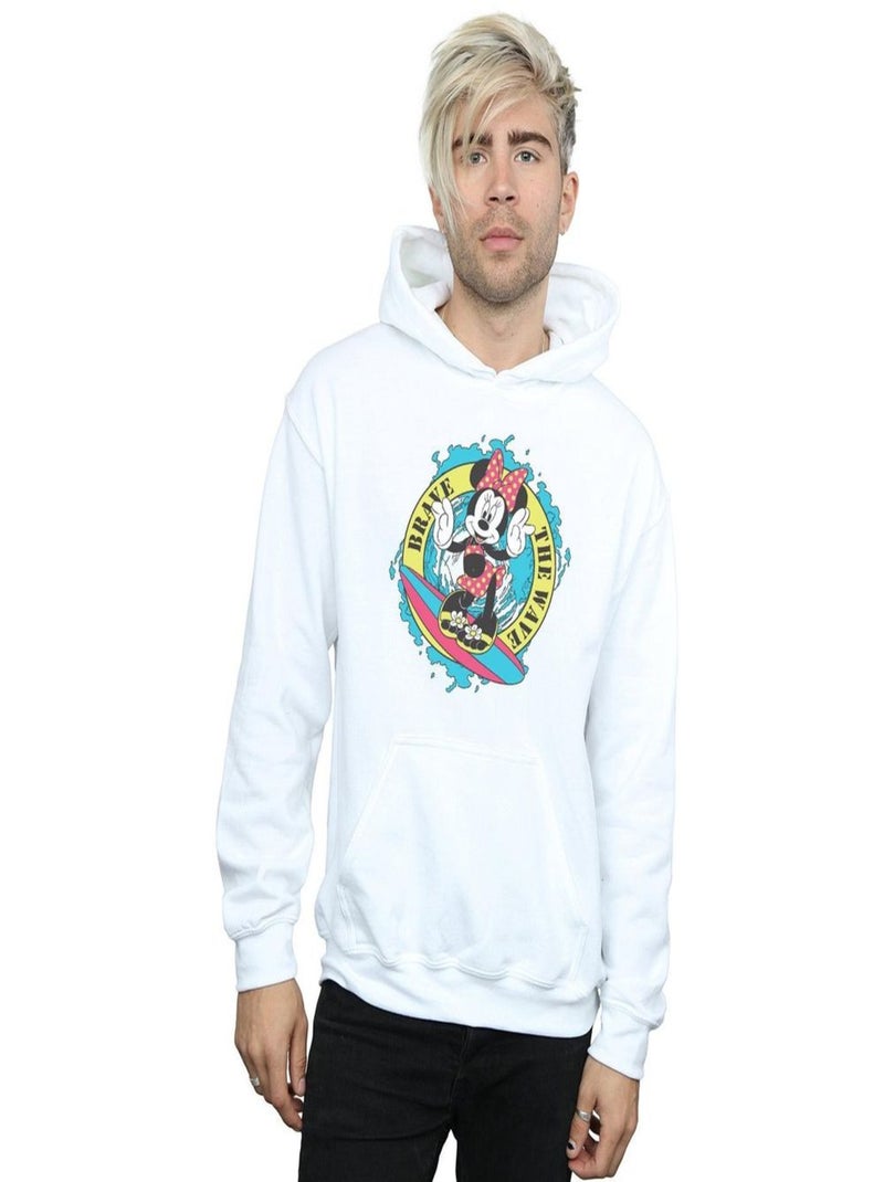 Disney - Sweat à capuche BRAVE THE WAVE Blanc - Kiabi