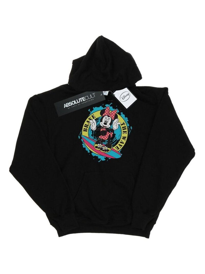 Disney - Sweat à capuche BRAVE THE WAVE Noir - Kiabi