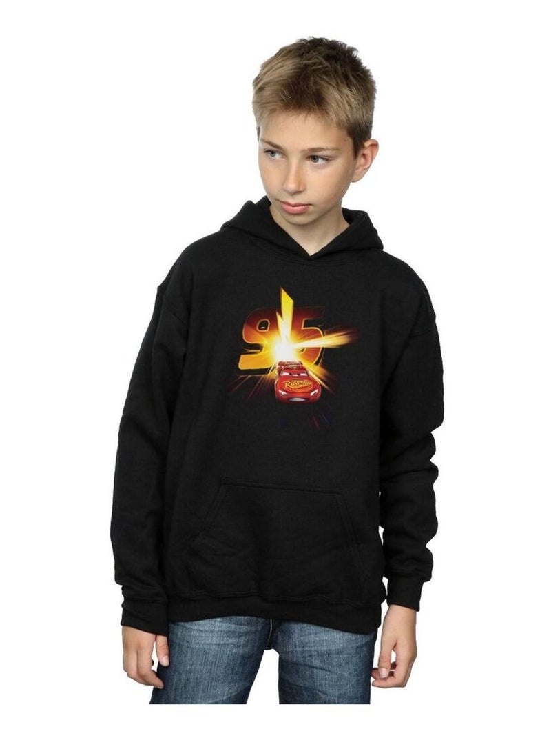 Disney - Sweat à capuche CARS Noir - Kiabi