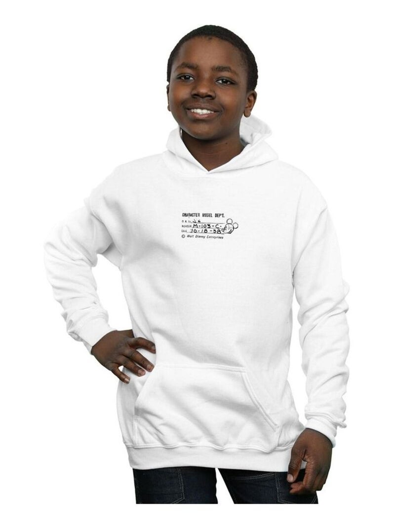 Disney - Sweat à capuche CHARACTER MODEL DEPT. Blanc - Kiabi