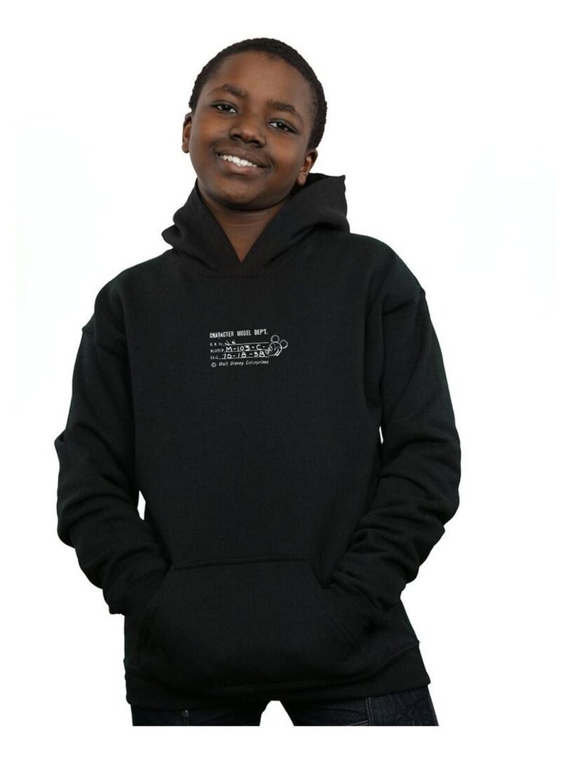 Disney - Sweat à capuche CHARACTER MODEL DEPT. Noir - Kiabi