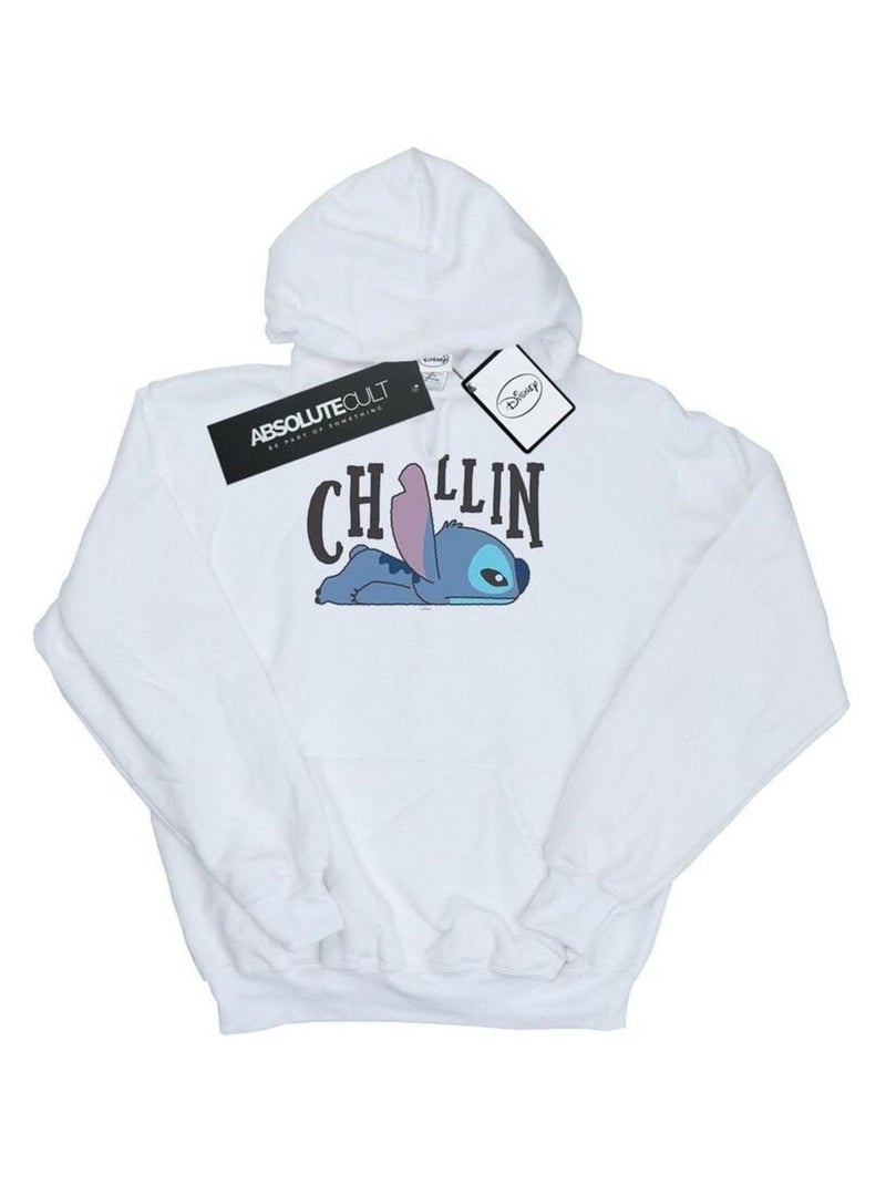 Disney - Sweat à capuche CHILLIN Blanc - Kiabi