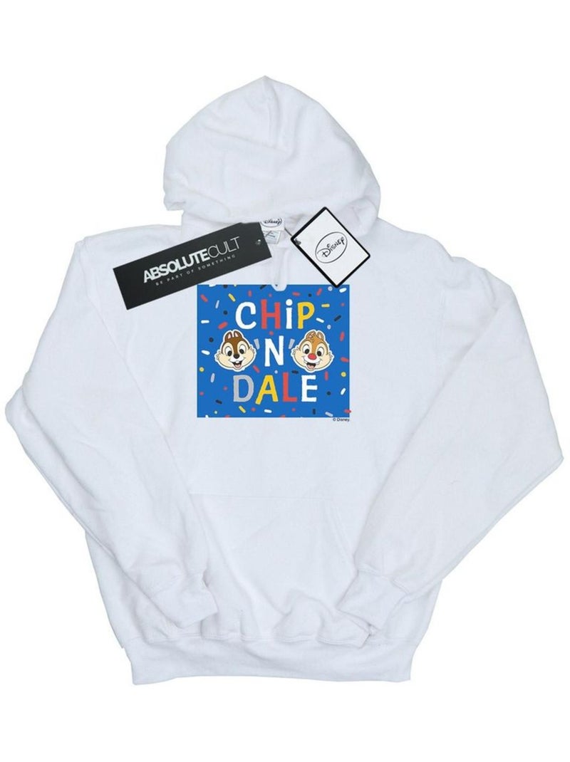 Disney - Sweat à capuche CHIP N DALE Blanc - Kiabi