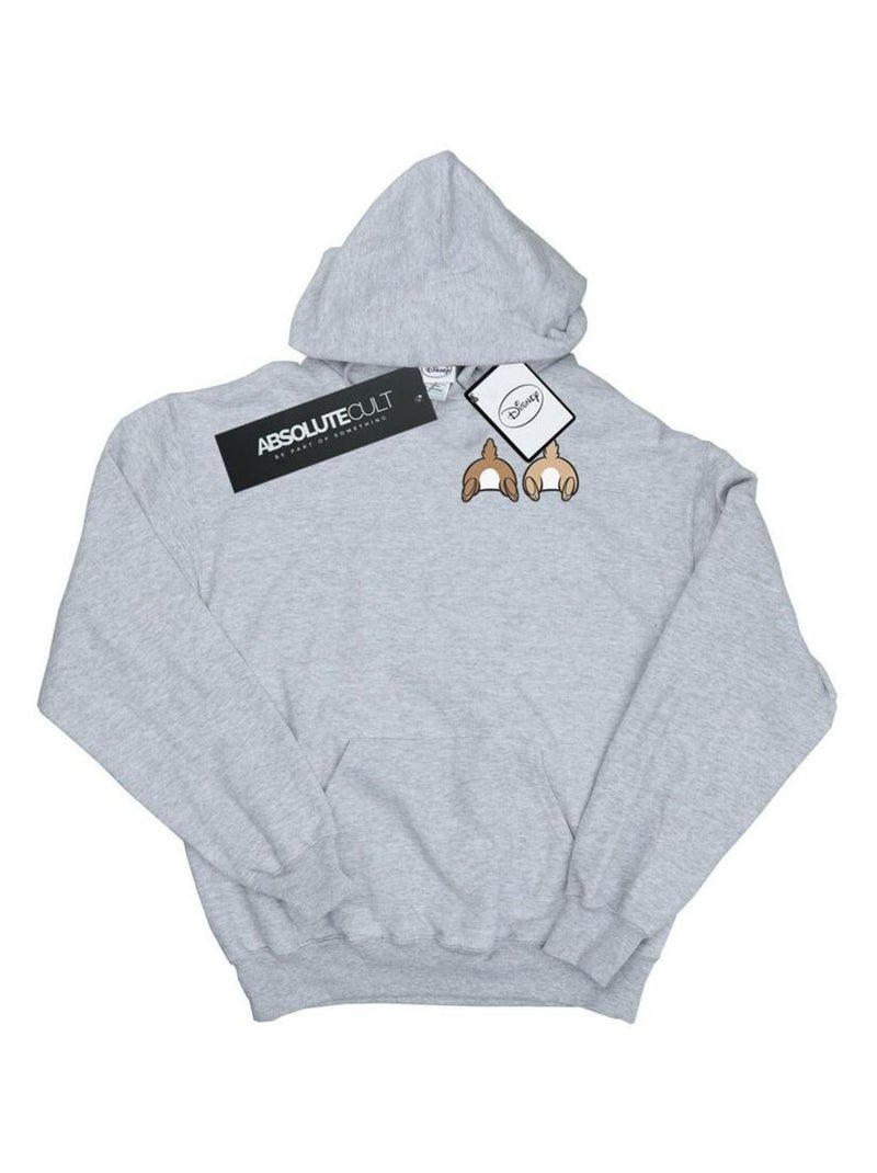 Disney - Sweat à capuche CHIP N DALE Gris chiné - Kiabi