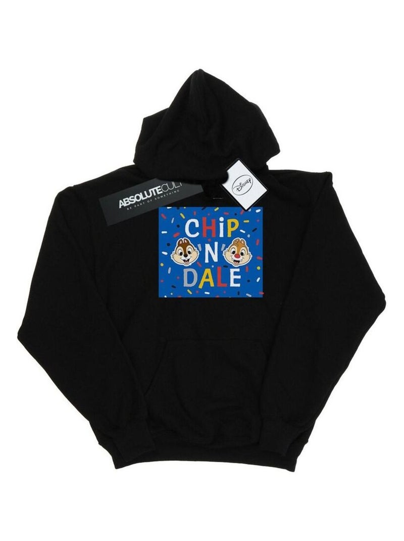 Disney - Sweat à capuche CHIP N DALE Noir - Kiabi