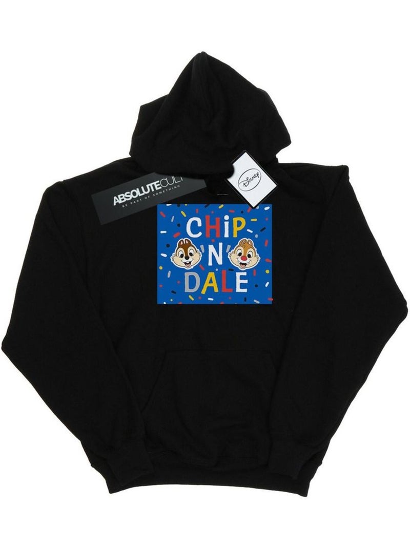 Disney - Sweat à capuche CHIP N DALE Noir - Kiabi