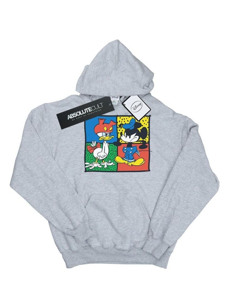 Disney - Sweat à capuche CLOTHES SWAP Gris chiné - Kiabi