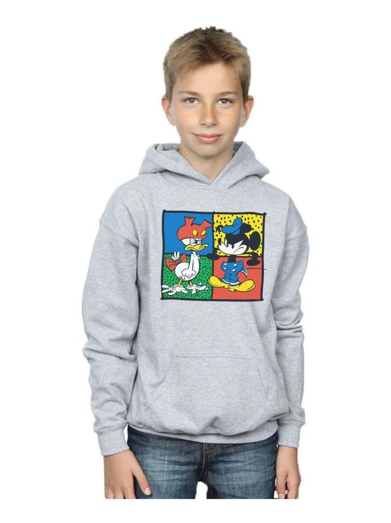 Disney - Sweat à capuche CLOTHES SWAP Gris chiné - Kiabi