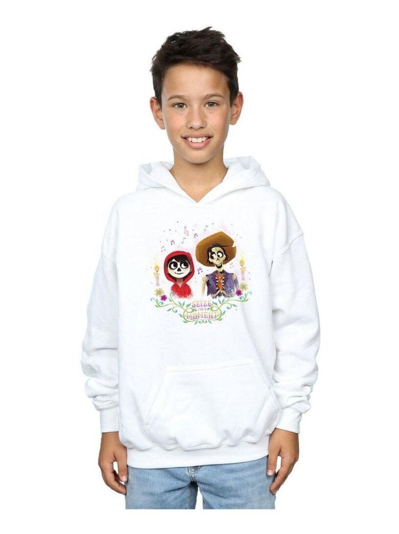 Disney - Sweat à capuche COCO Blanc - Kiabi