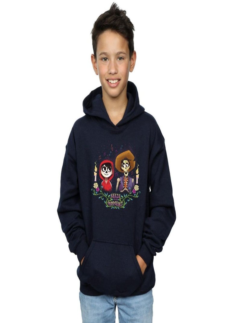 Disney - Sweat à capuche COCO Bleu marine - Kiabi
