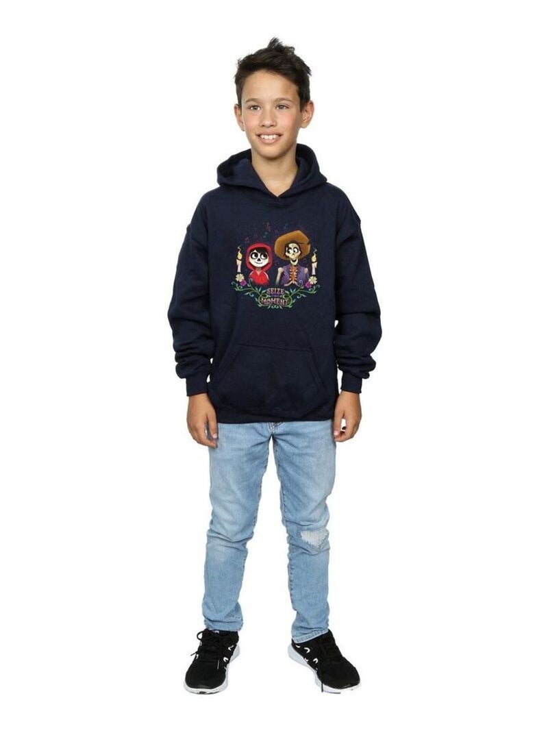 Disney - Sweat à capuche COCO Bleu marine - Kiabi