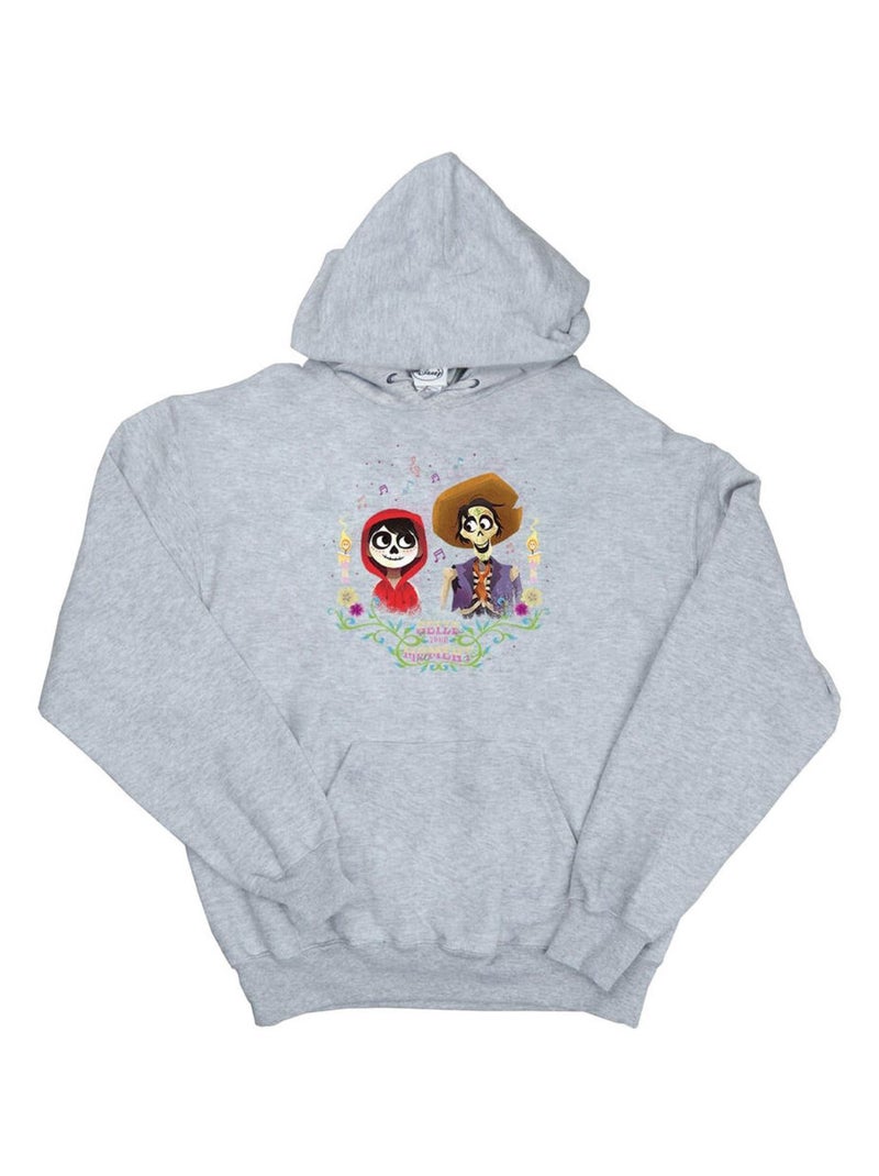 Disney - Sweat à capuche COCO Gris chiné - Kiabi
