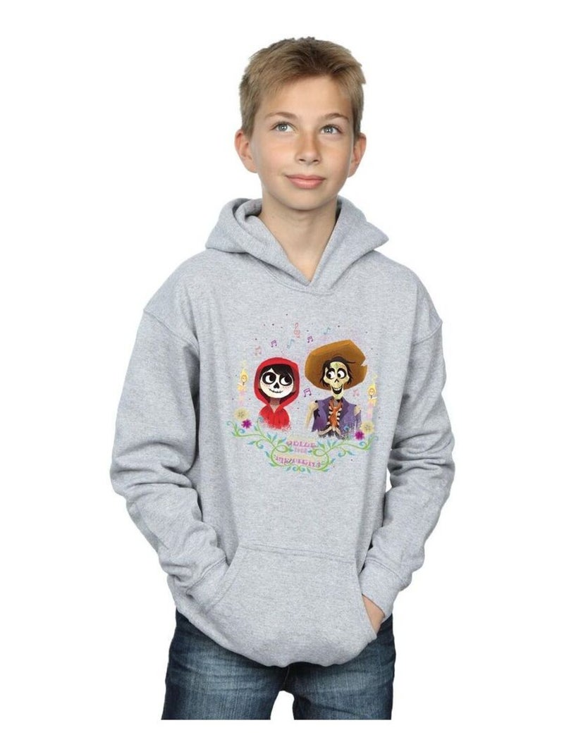 Disney - Sweat à capuche COCO Gris chiné - Kiabi