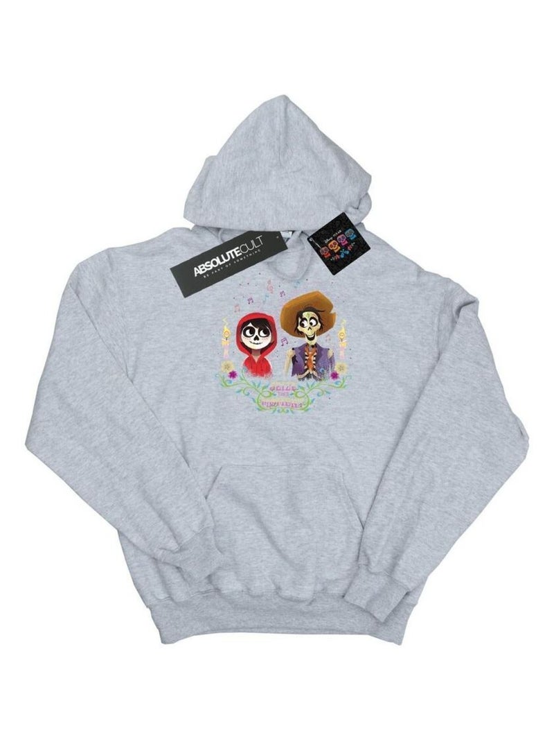 Disney - Sweat à capuche COCO Gris chiné - Kiabi