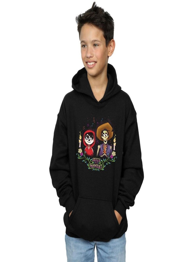 Disney - Sweat à capuche COCO Noir - Kiabi