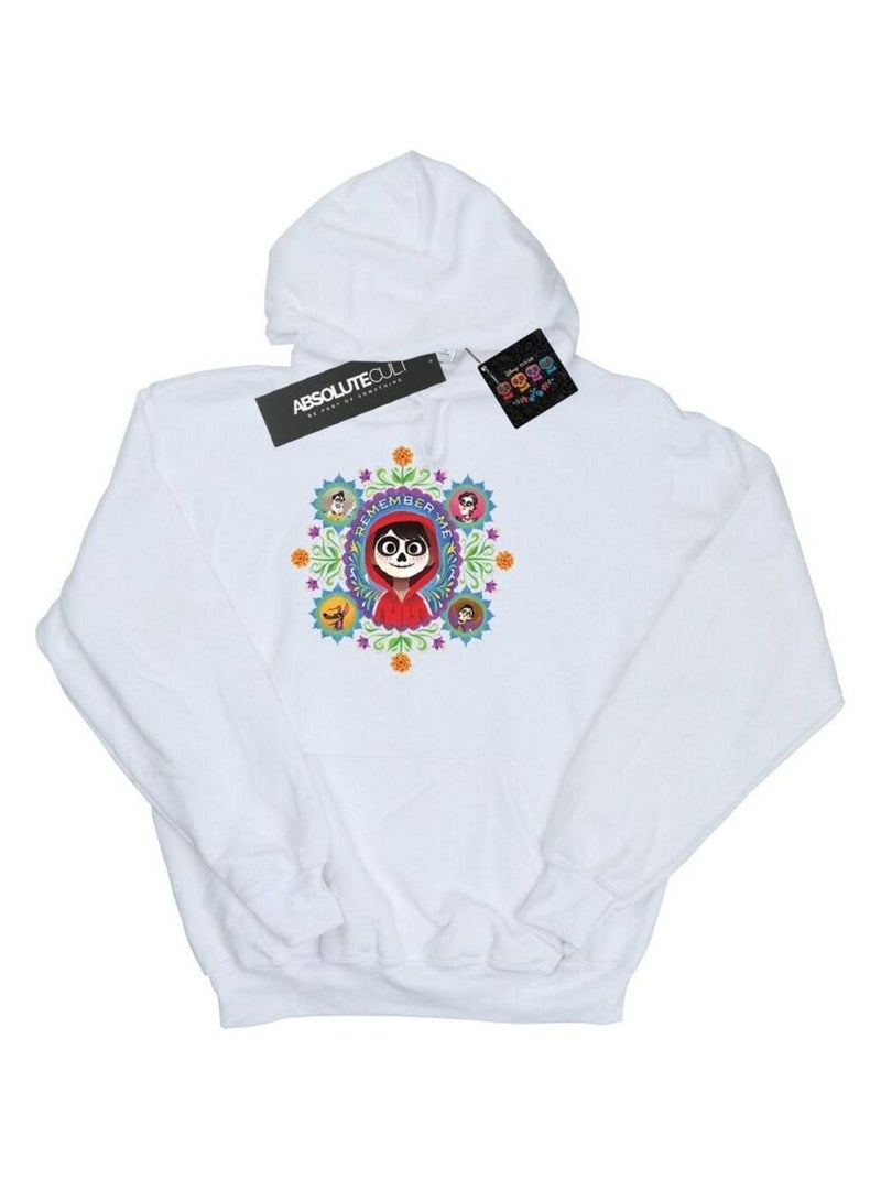 Disney - Sweat à capuche COCO REMEMBER ME Blanc - Kiabi