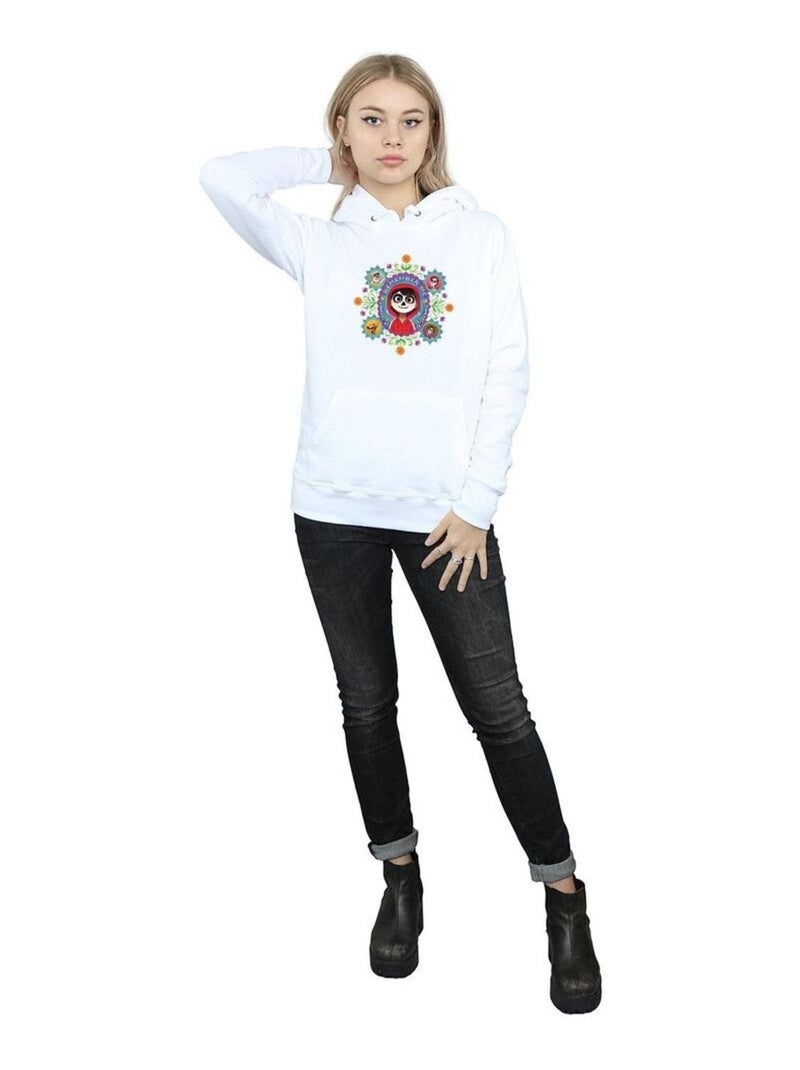 Disney - Sweat à capuche COCO REMEMBER ME Blanc - Kiabi