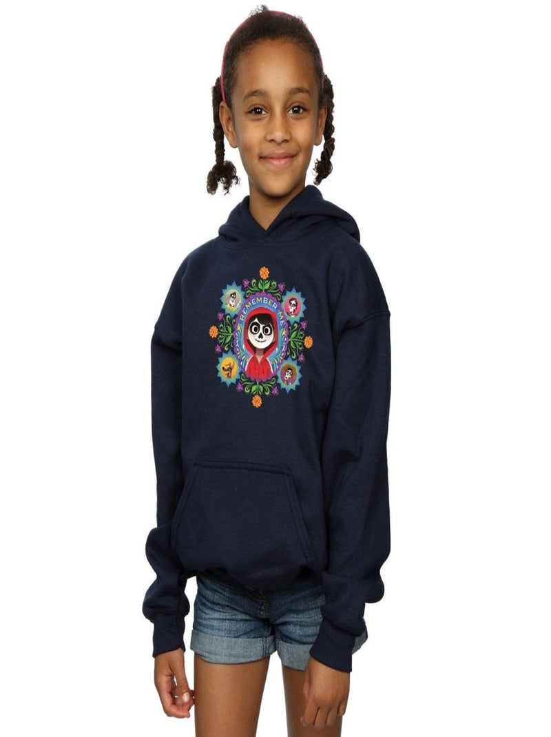 Disney - Sweat à capuche COCO REMEMBER ME Bleu marine - Kiabi