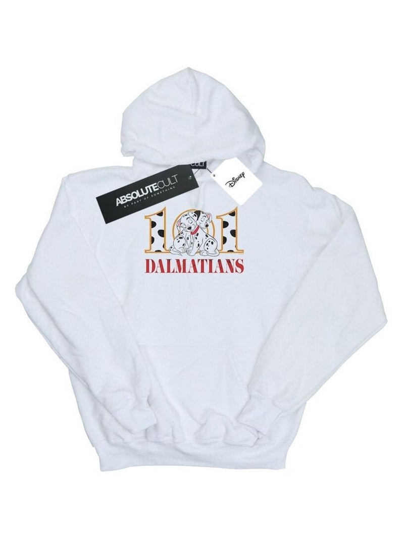 Disney - Sweat à capuche DALMATIANS Blanc - Kiabi