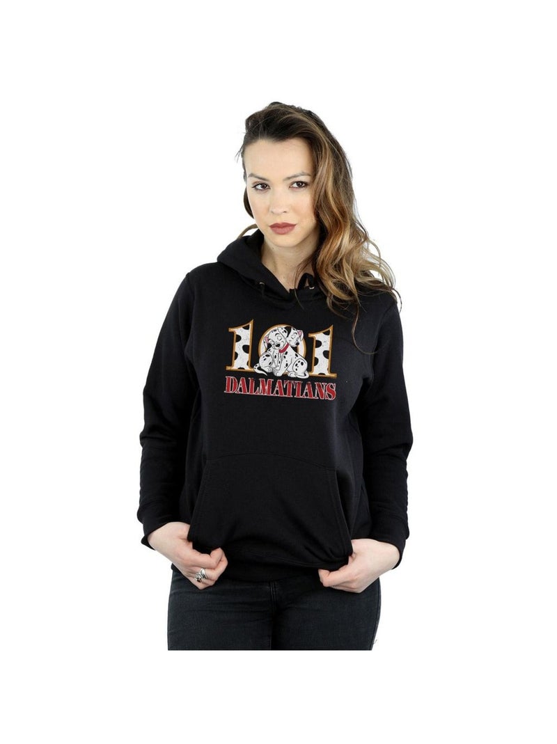 Disney - Sweat à capuche DALMATIANS Noir - Kiabi