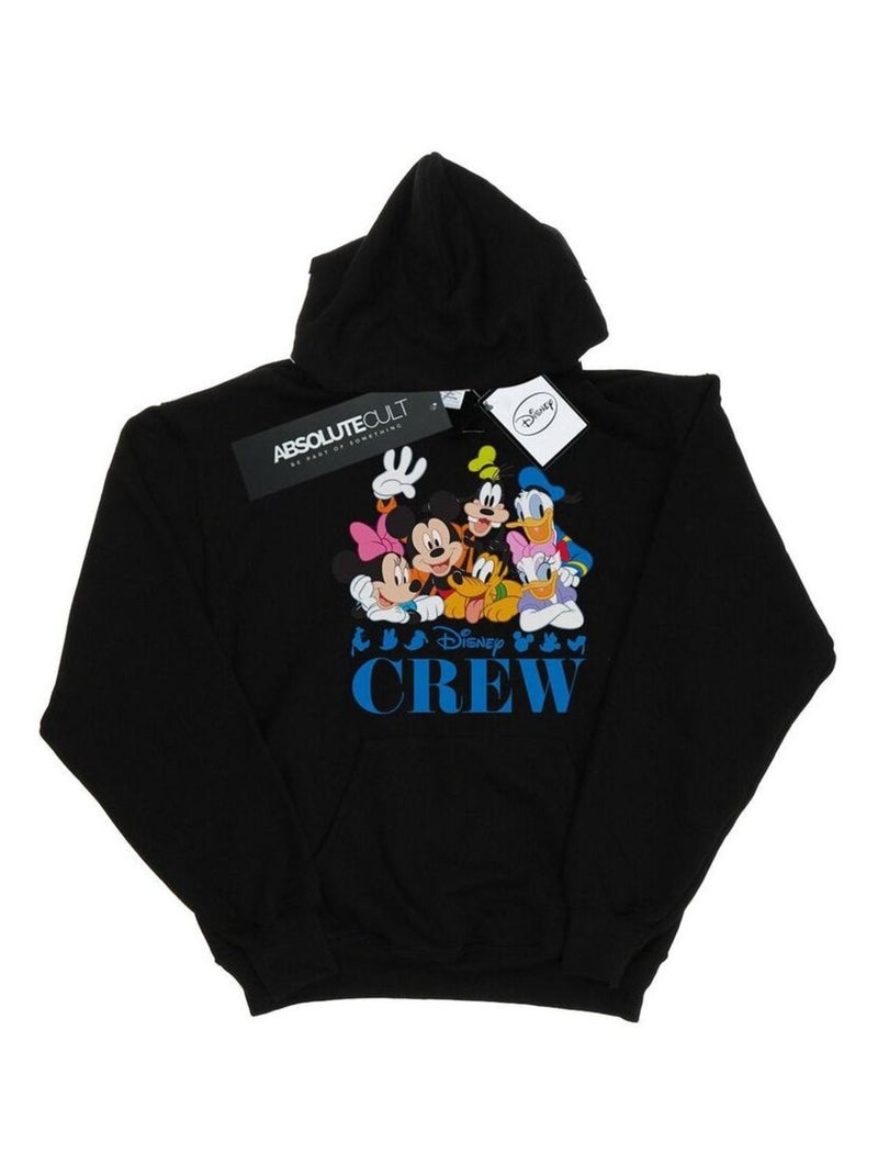 Disney - Sweat à capuche DISNEY FRIENDS Noir - Kiabi