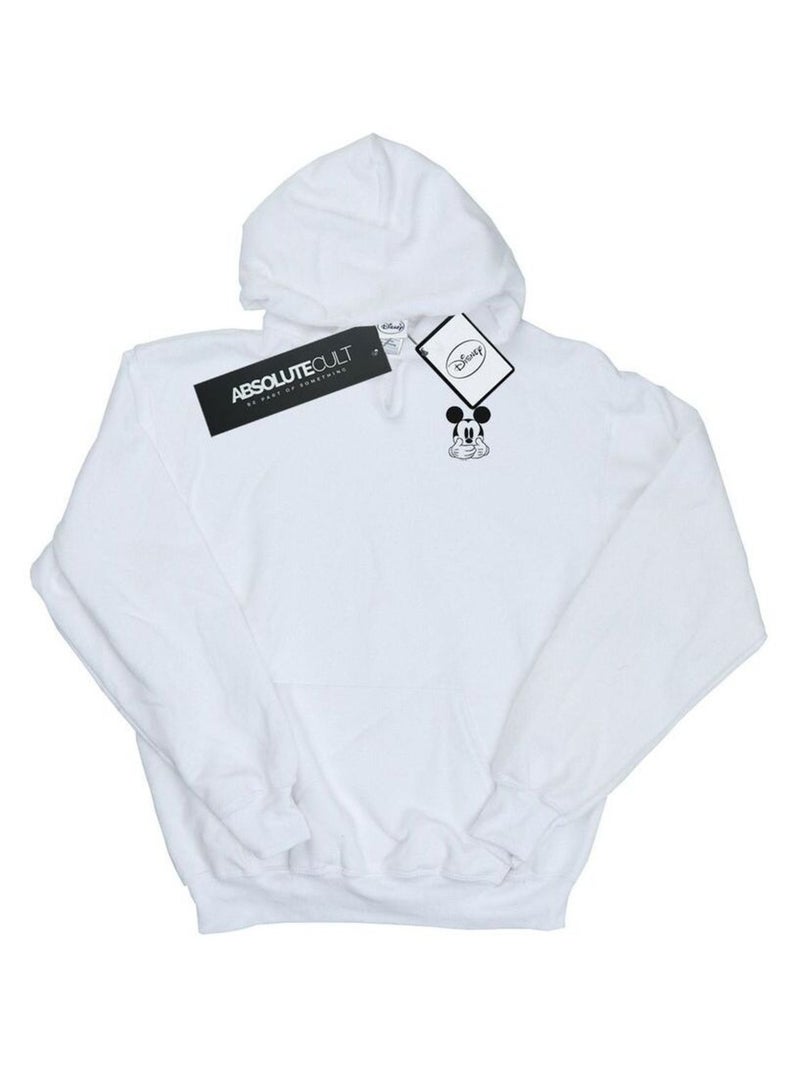 Disney - Sweat à capuche DONT SPEAK Blanc - Kiabi