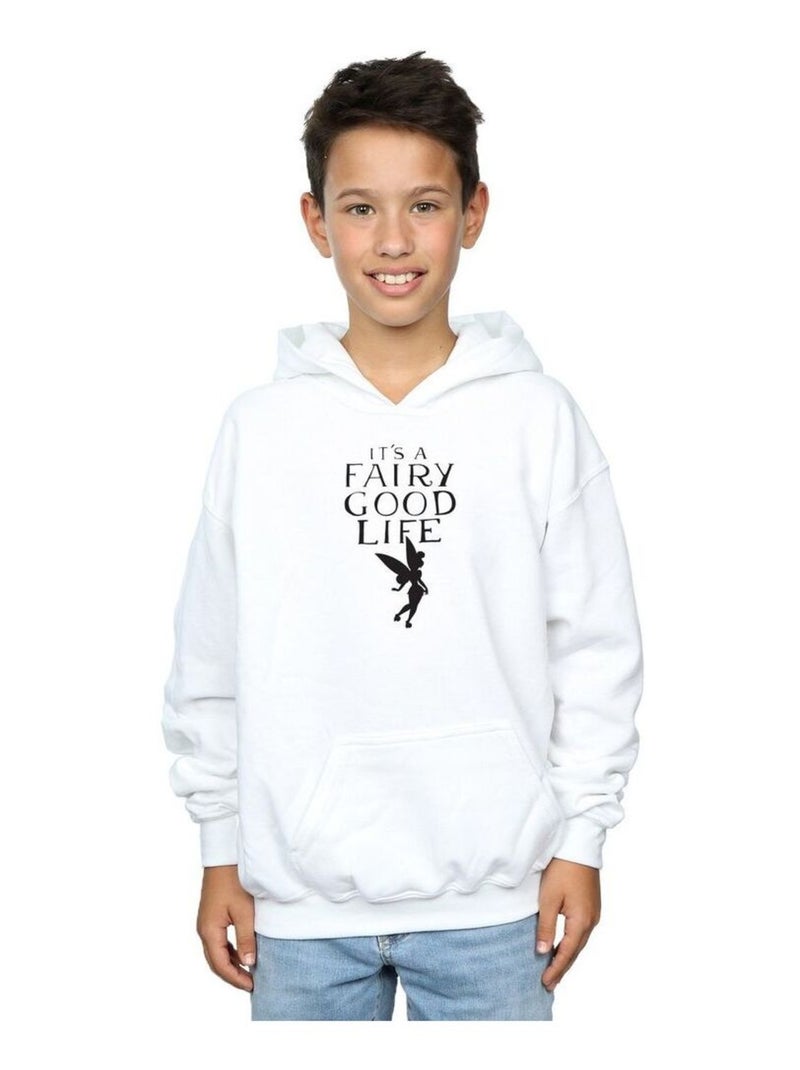 Disney - Sweat à capuche FAIRY GOOD LIFE Blanc - Kiabi