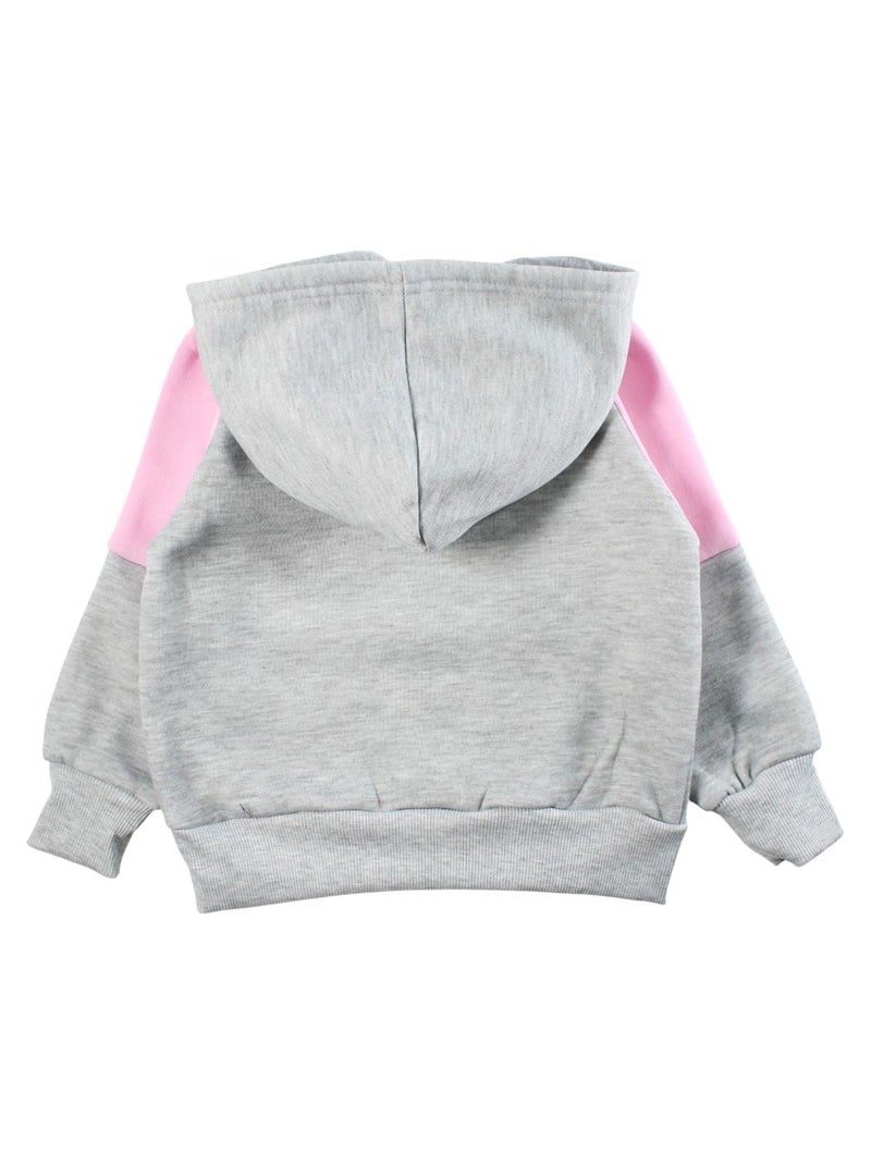 Disney - Sweat à capuche fille à motif Gris - Kiabi