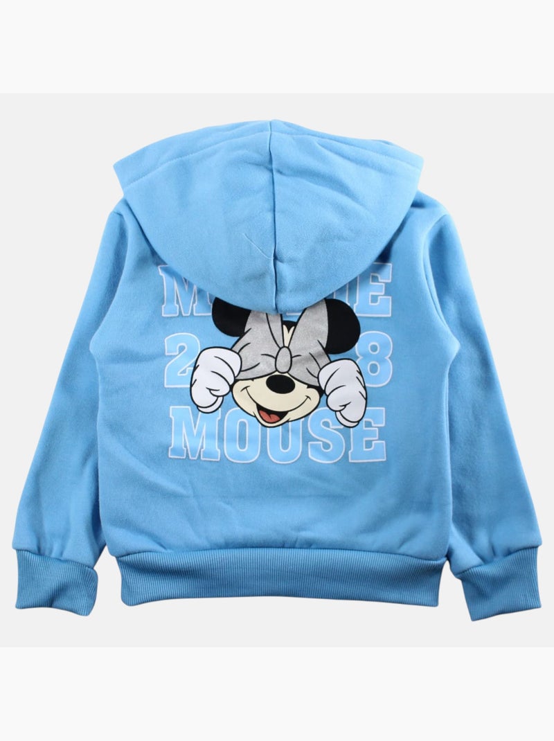 Disney - Sweat à capuche fille Bleu - Kiabi