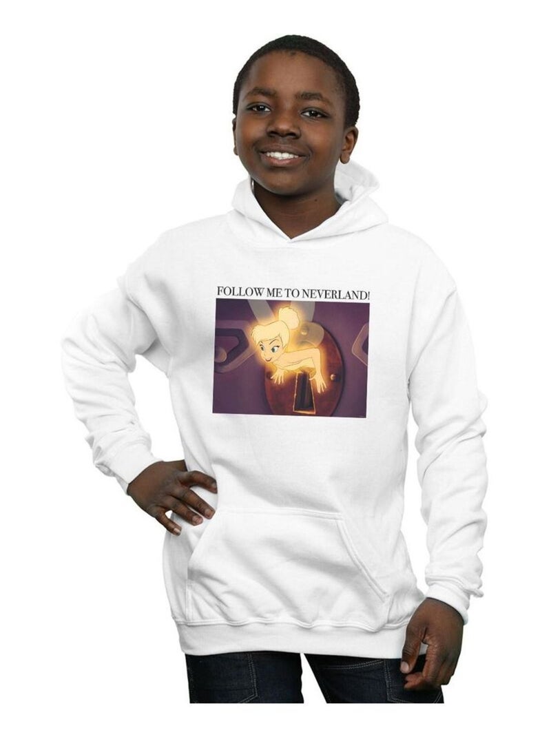 Disney - Sweat à capuche FOLLOW ME Blanc - Kiabi