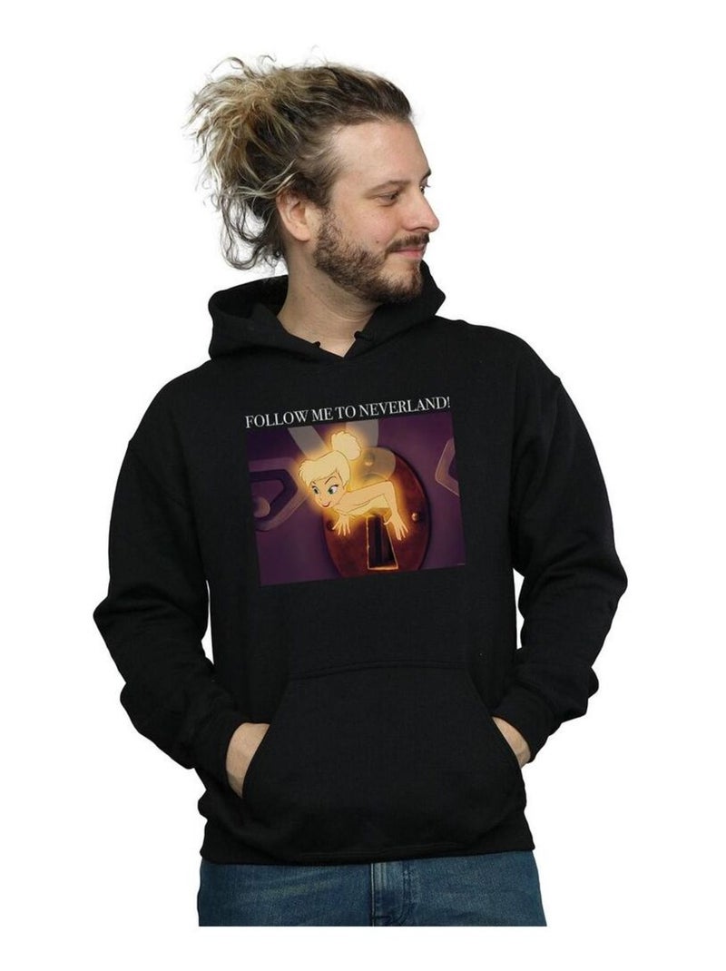 Disney - Sweat à capuche FOLLOW ME Noir - Kiabi