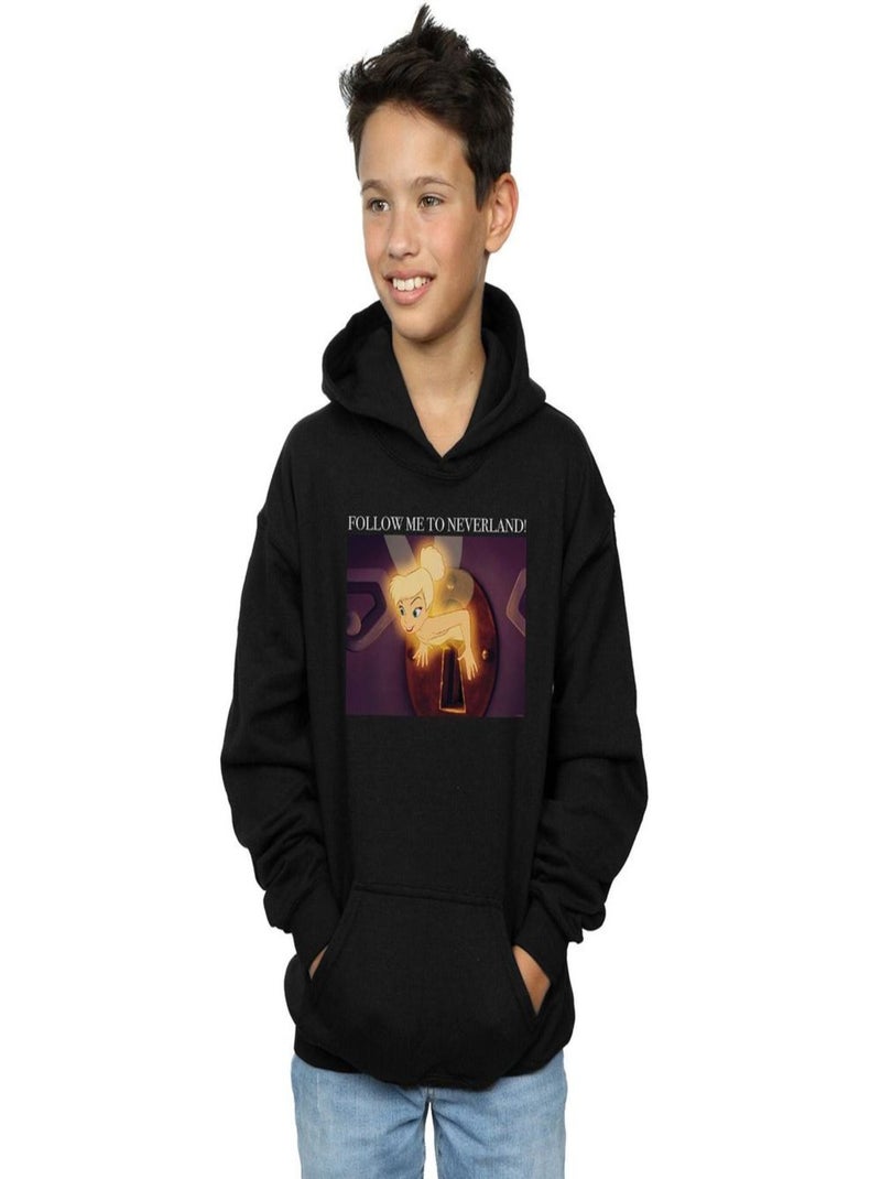 Disney - Sweat à capuche FOLLOW ME Noir - Kiabi