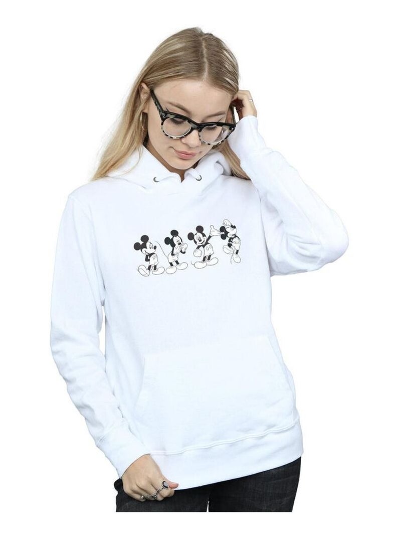 Disney - Sweat à capuche FOUR EMOTIONS Blanc - Kiabi