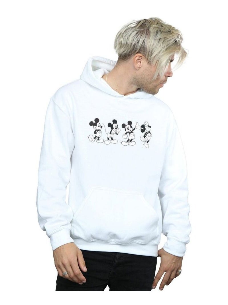 Disney - Sweat à capuche FOUR EMOTIONS Blanc - Kiabi