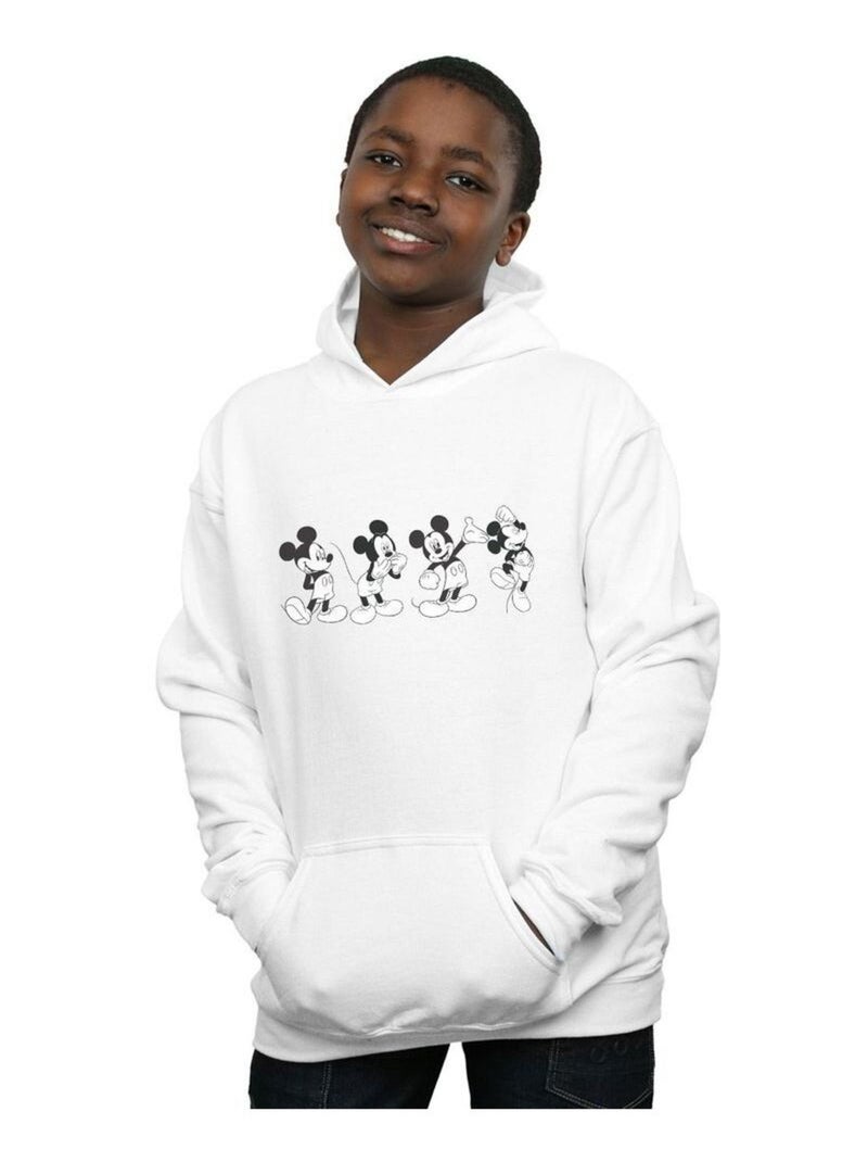 Disney - Sweat à capuche FOUR EMOTIONS Blanc - Kiabi