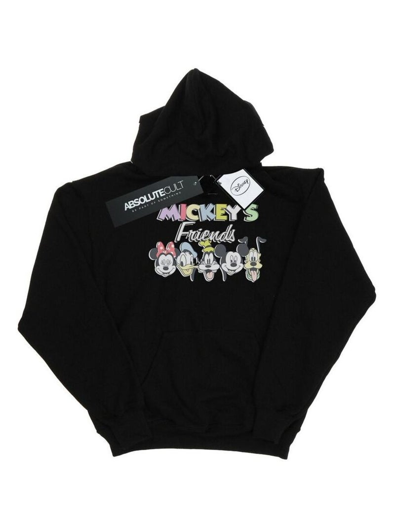 Disney - Sweat à capuche FRIENDS FADED NOSTALGIA Noir - Kiabi