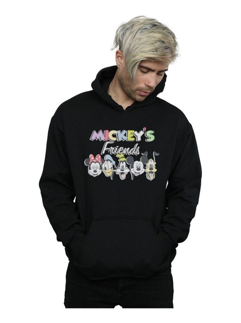 Disney - Sweat à capuche FRIENDS FADED NOSTALGIA Noir - Kiabi
