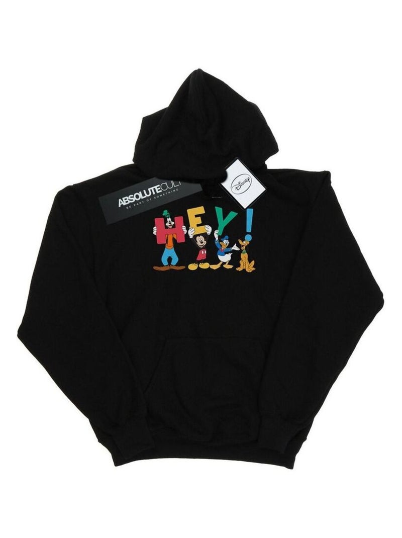 Disney - Sweat à capuche FRIENDS HEY Noir - Kiabi