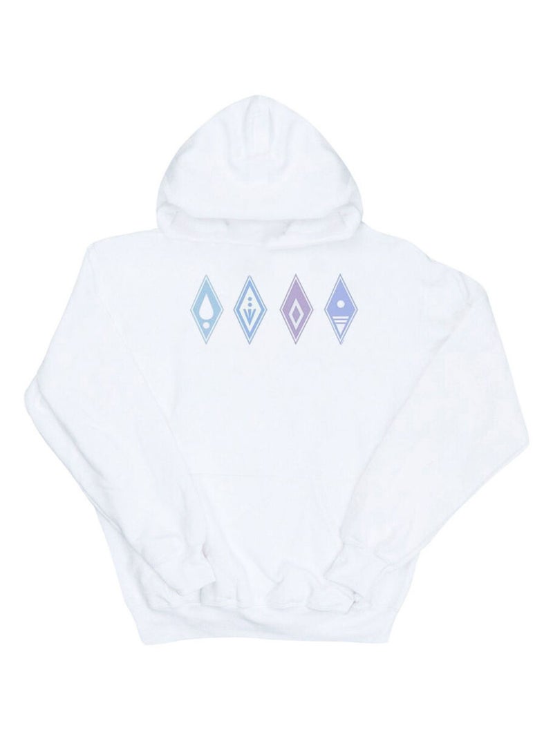 Disney - Sweat à capuche FROZEN Blanc - Kiabi