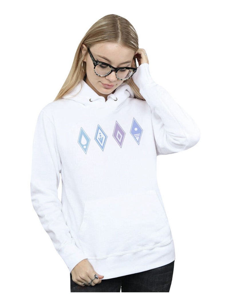 Disney - Sweat à capuche FROZEN Blanc - Kiabi